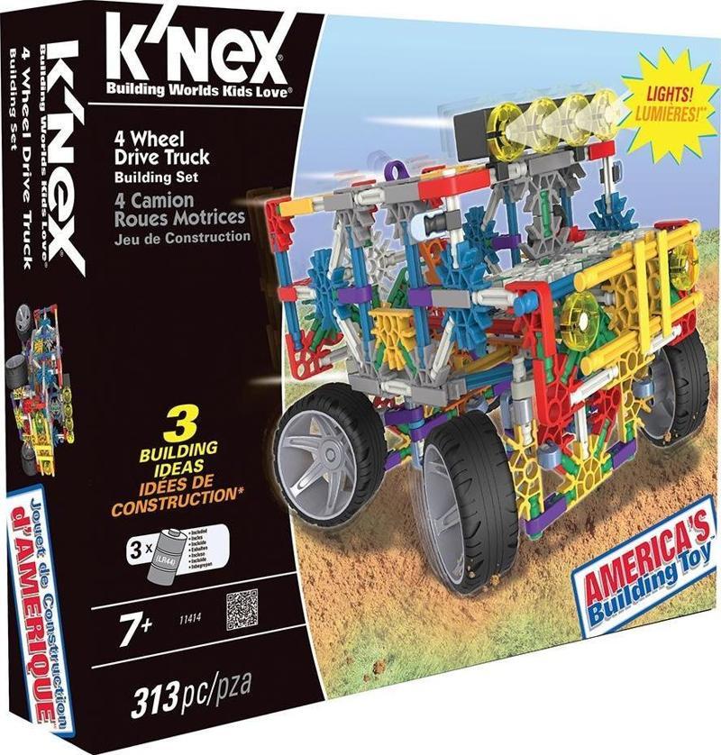 K’Nex 4 Çeker Kamyon (Motorlu) Building Set Knex 11414