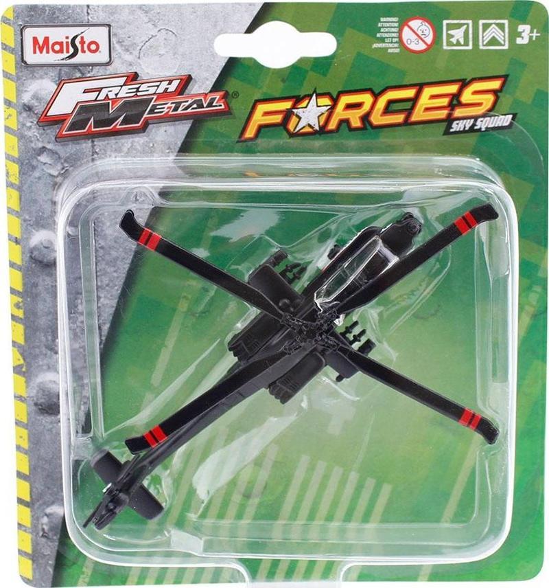 Metal Forces Askeri Savaş Uçağı AH-64 Apache Model Uçak