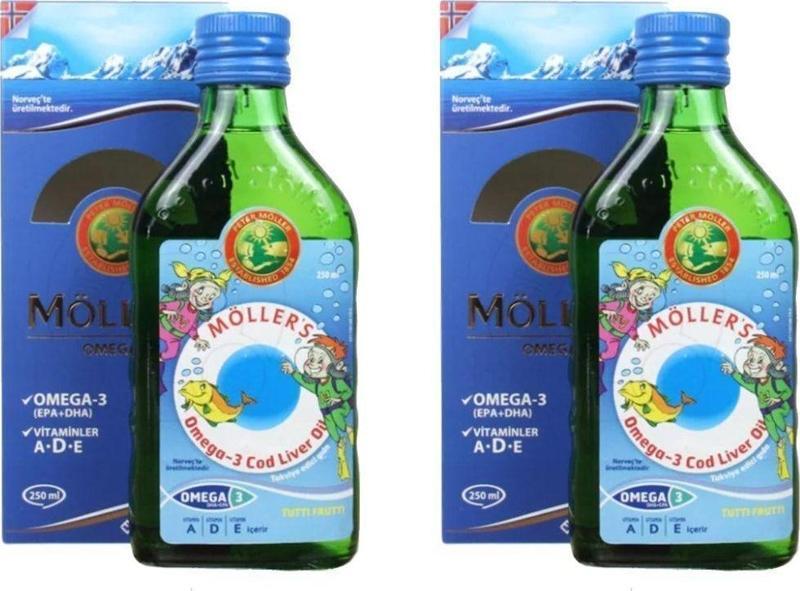 Tutti-frutti Omega-3 Balık Yağı Şurubu 250 Ml 2 Adet