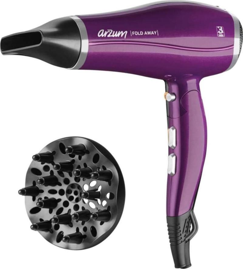Ar5046 Fold Away Katlanır Saç Kurutma Makinesi - Mürdüm