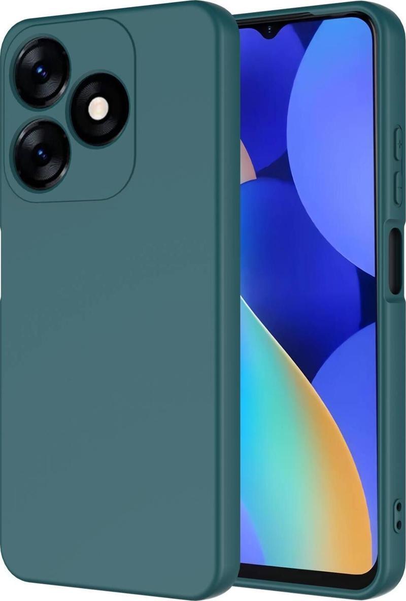 Tecno Spark 10C Kılıf Dışı Silikon içi Kadife Lansman Kılıf