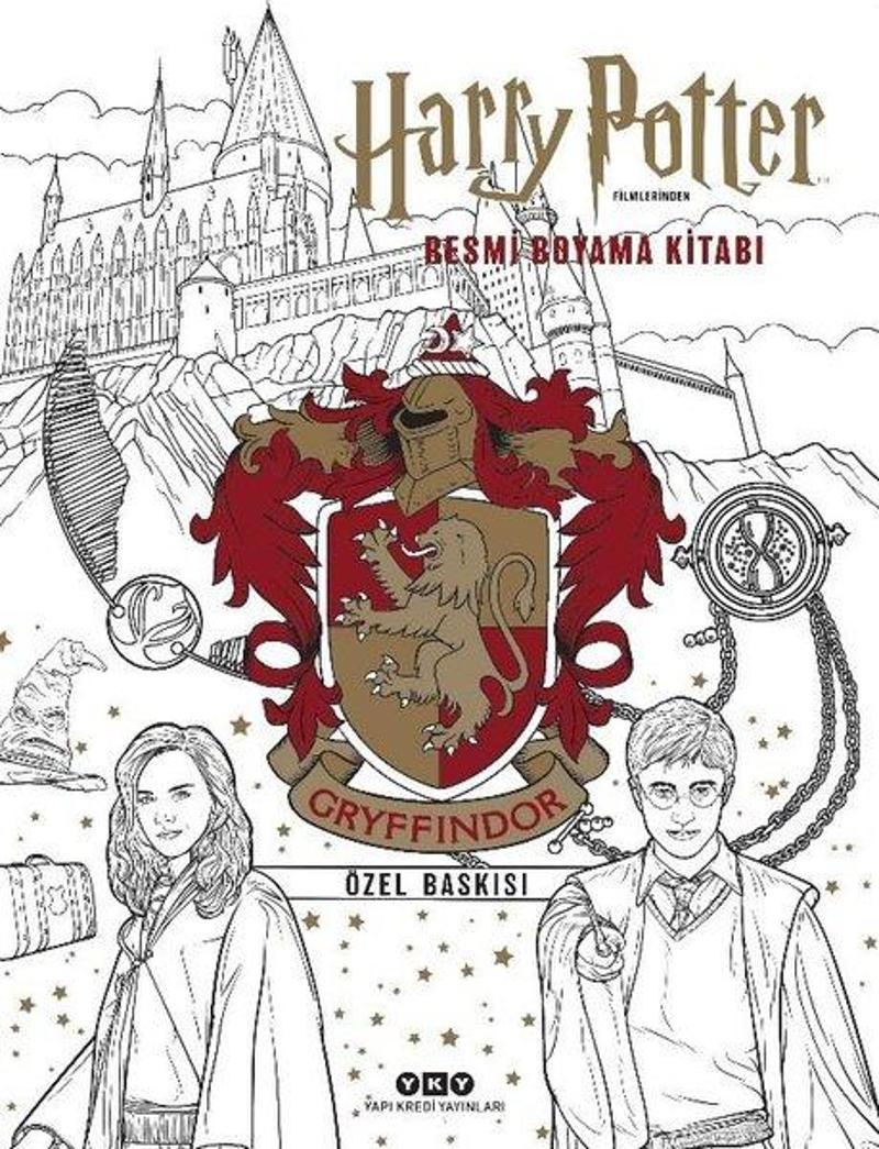 Harry Potter Filmlerinden Resmi Boyama Kitabı - Gryffindor Özel Baskısı