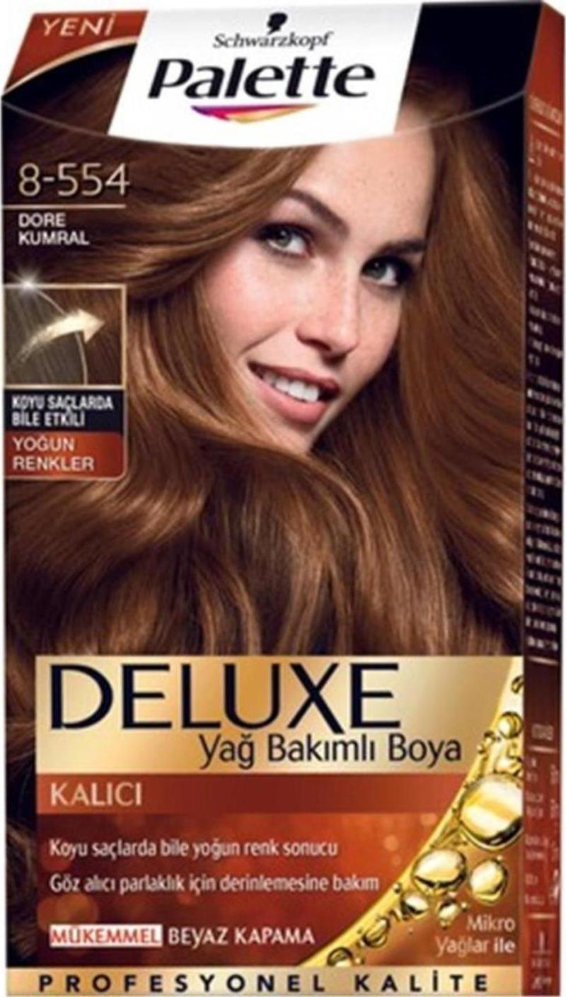 Deluxe Saç Boyası 8.554 Dore Kumral