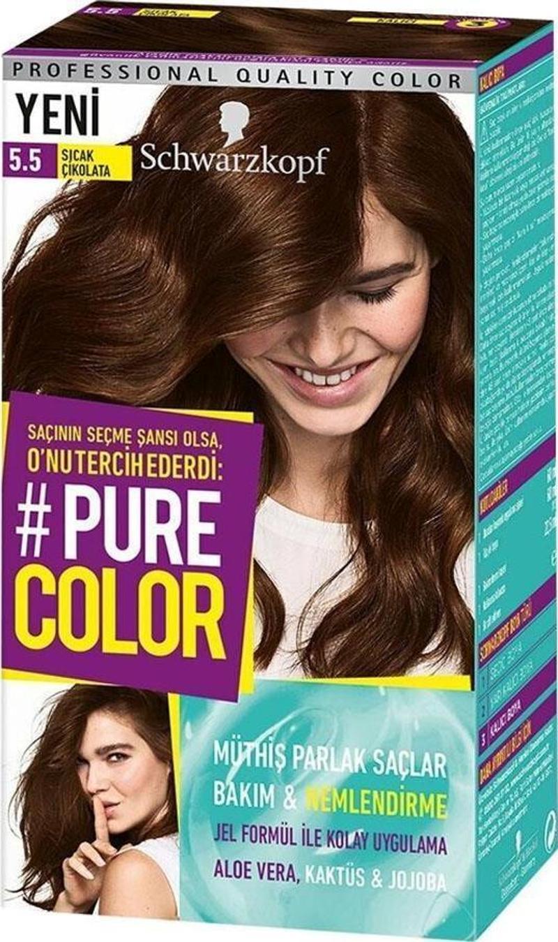 Pure Color Jel Saç Boyası 5.5 Sıcak Çikolata