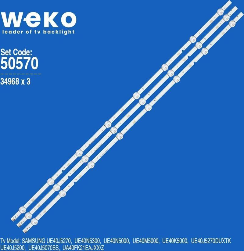 Samsung 40" LCD TV Led Bar Takımı 3 Parça DX-1010
