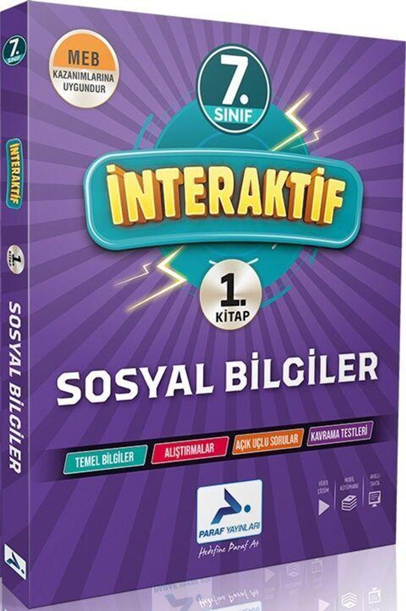 Paraf Yayınları 7. Sınıf Sosyal Bilgiler İnteraktif Soru Bankası