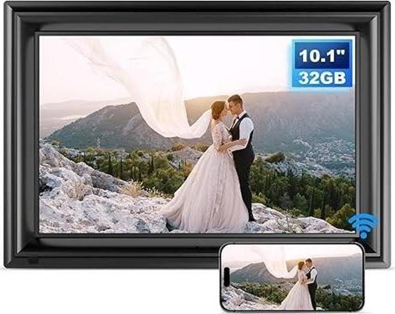 10.1 Inc HD Dijital Fotoğraf Çerçevesi 1280 x 800 IPS 32GB - Retro