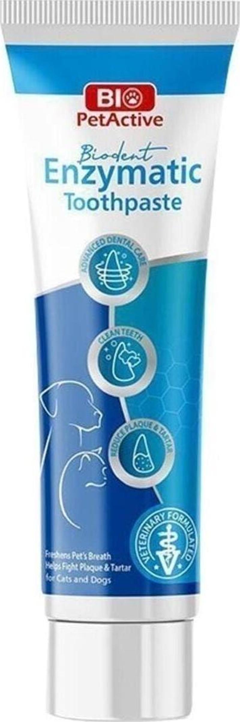 Biodent Enzymatic Toothpaste Kedi Ve Köpekler Için Diş Macunu 100 Ml