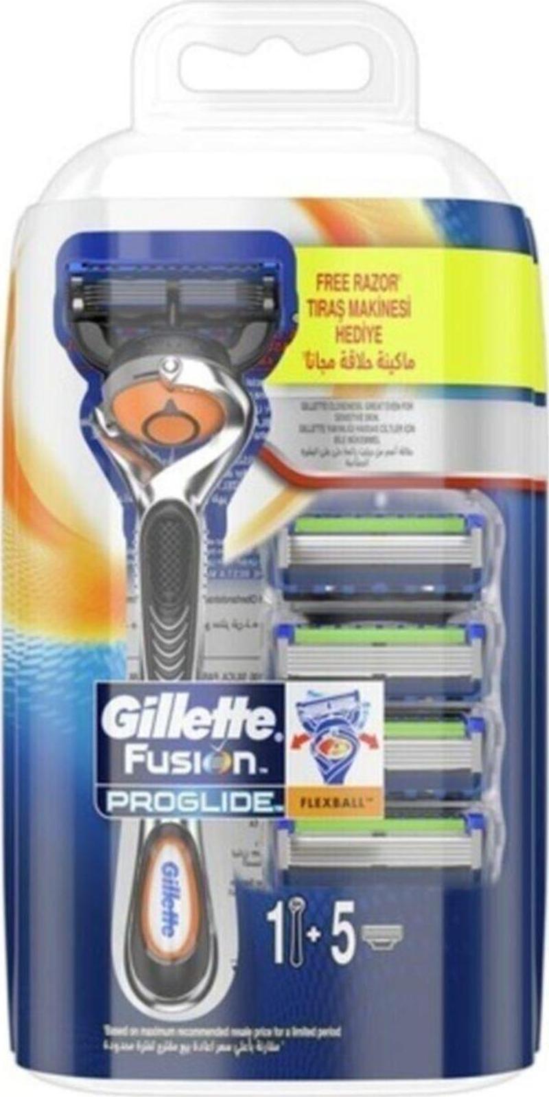 Fusion5 Flexball Proglide Tıraş Makinesi + 5 Yedek Tıraş Bıçağı
