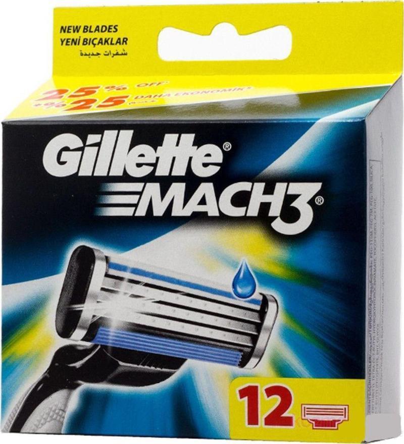 Mach-3 Tıraş Bıcağı 12'Li