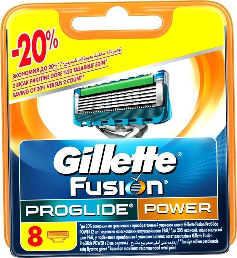 Tıraş Bıçağı Fusion Proglide Power 8 Li Başlık