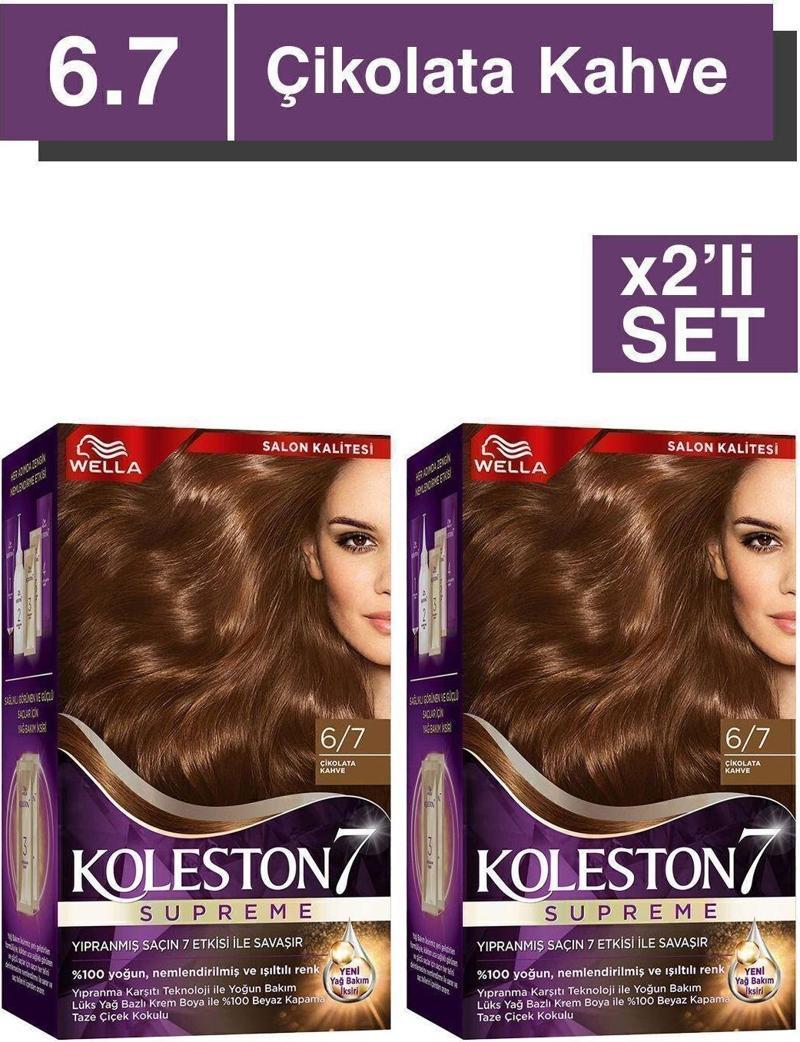 Supreme Saç Boyası 6/7 Çikolata Kahve x2'li set