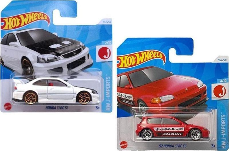 2 Araç Set Honda Civic Si - ‘92 Honda Civic EG (1/64)