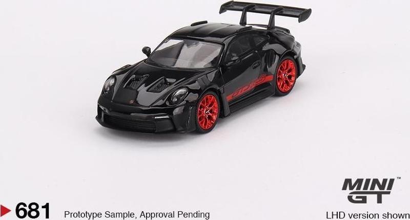 Porsche 911 (992) GT3 RS Black with Pyro Red 681