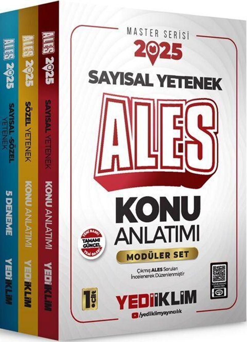 Yediiklim Yayınları 2025 ALES Konu Anlatım Modüler Set