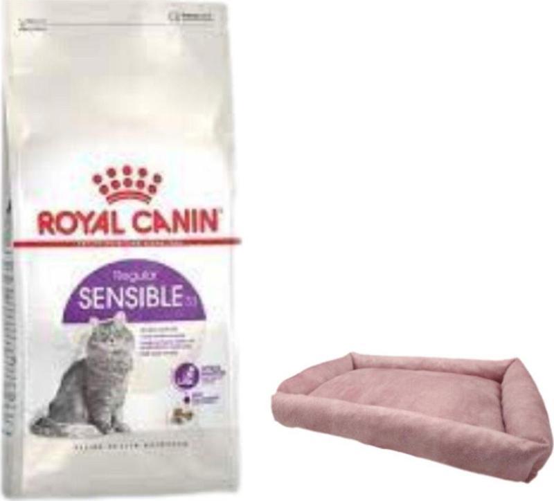 Sensible 33 Sindirim Hassasiyetli Yetişkin Kedi Maması 4 Kg,Mini Small Pembe Yatak