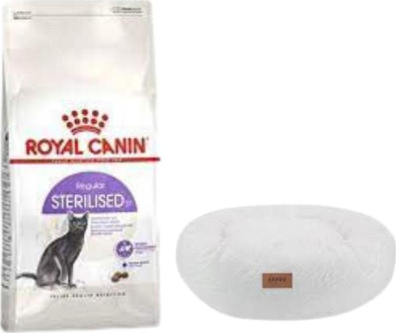 Sterilised 37 Kısırlaştırılmış Kuru Kedi Maması 15 Kg, Beyaz Luxe Donut Yatak