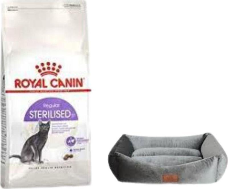 Sterilised 37 Kısırlaştırılmış Kuru Kedi Maması 15 Kg, Mini Small Gri Yatak