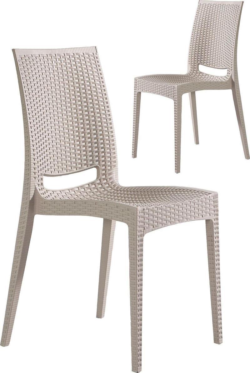 2 Adet Rattan Cappucino Sandalye / Balkon - Bahçe - Teras