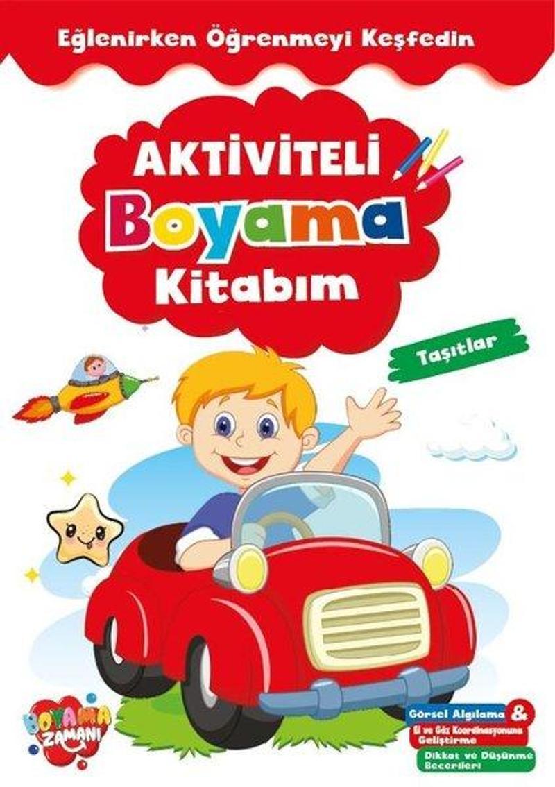 Aktiviteli Boyama Kitabım - Taşıtlar