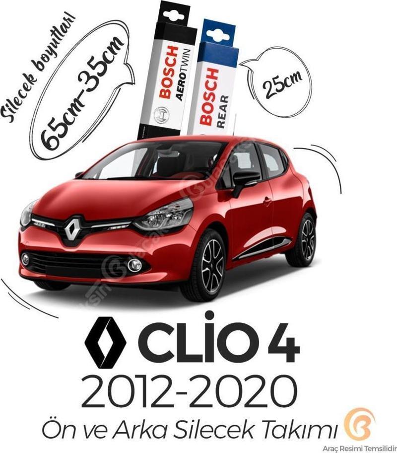 Aerotwin Renault Clio 4 2012 - 2020 Ön ve Arka Silecek Seti