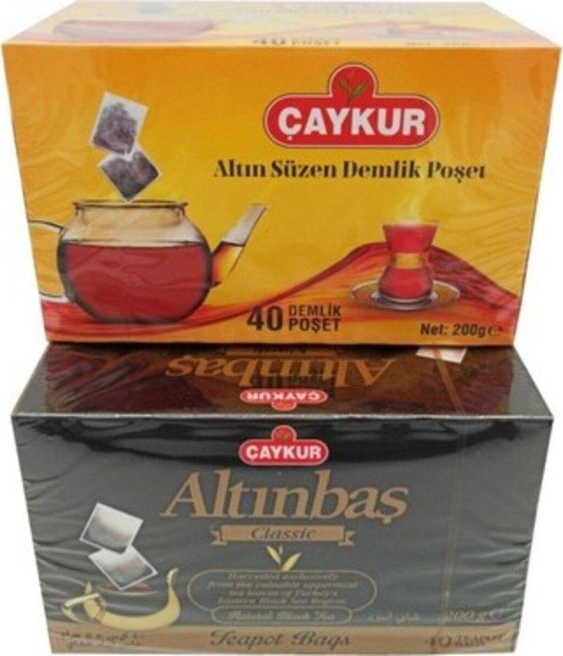 Altınbaş ve Süzen Demlik Poşet Çaylar 200 Gr X 2