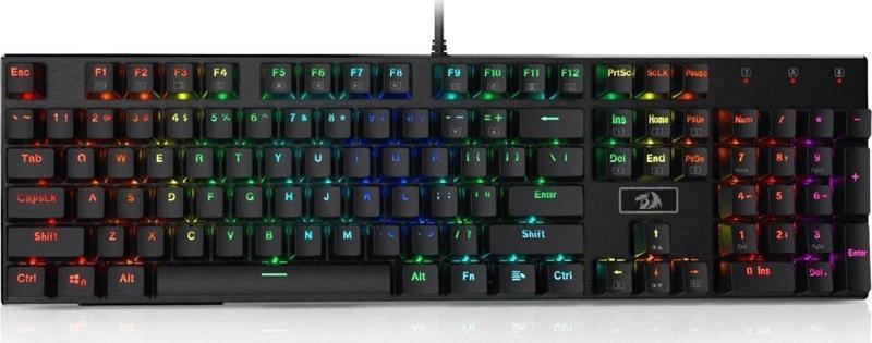 Devarajas K556 Rgb Türkçe Q 104 Tuş Mekanik Brown Switch Kablolu Oyuncu Klavyesi