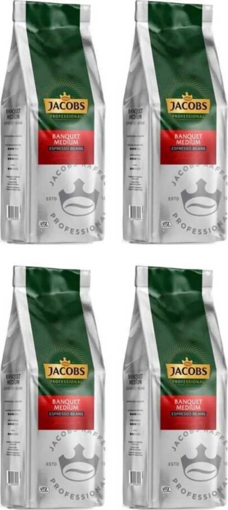 Banquet Medium Espresso Beans Çekirdek Kahve 1000 Gr X 4 Paket