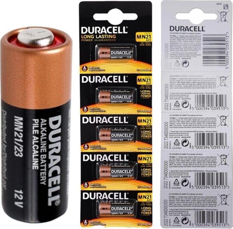 Duracell Lityum Mn21 Pil 5li Paket (alarm Pili 23a)