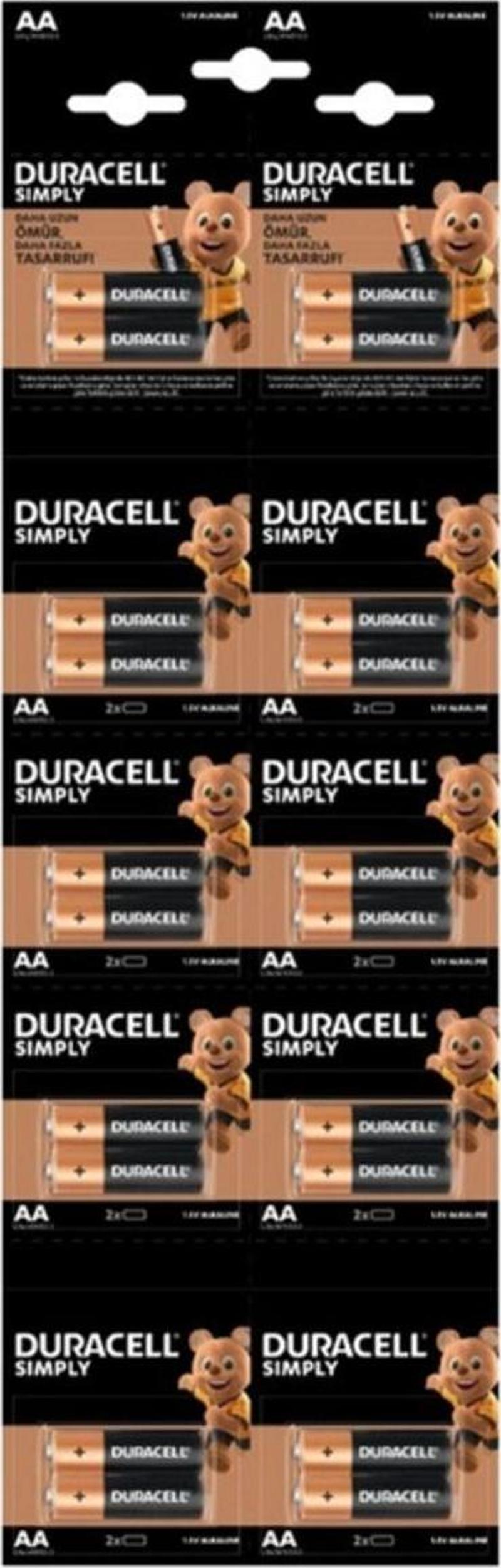DURACELL AA KARTELA PİL 20Lİ