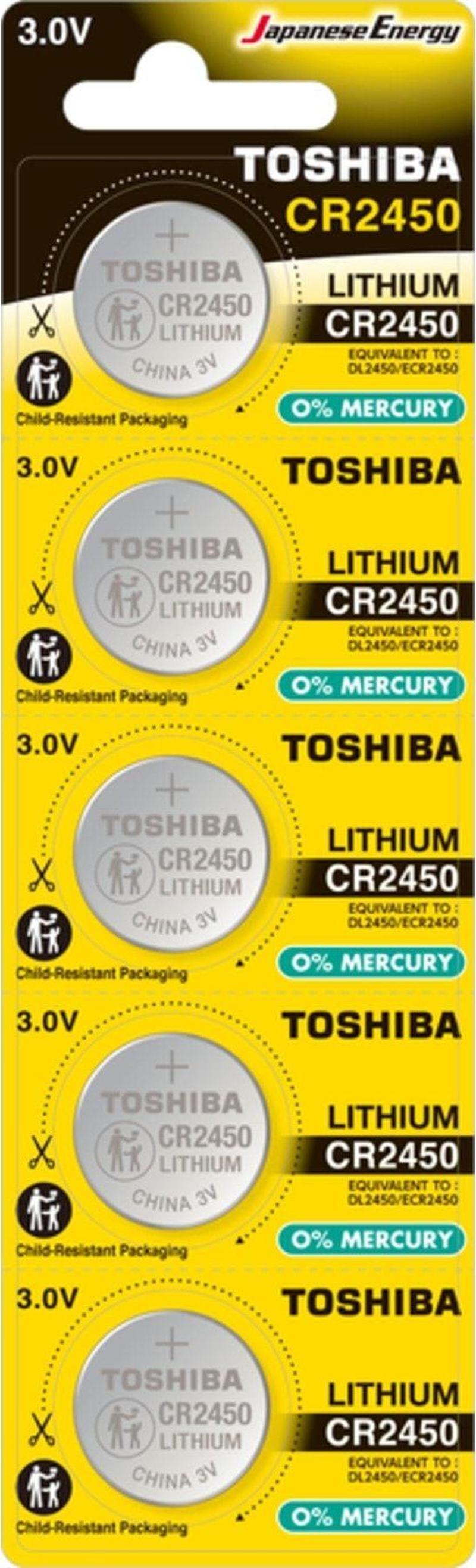 TOSHIBA CR 2450 LITHIUM 5Lİ PİL (0)