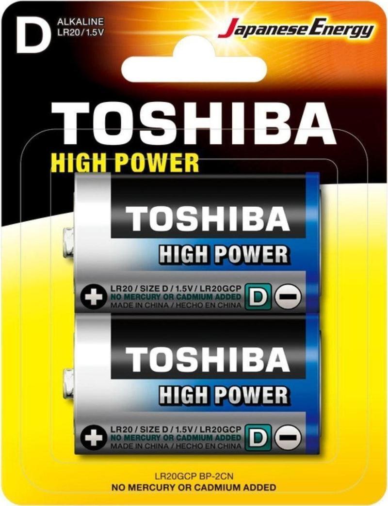 TOSHIBA LR20 HIGH POWER BÜYÜK PİL 2Lİ