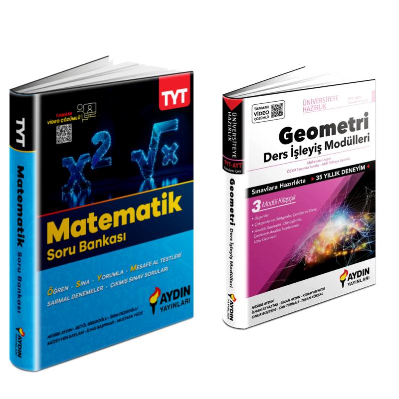 Aydın Yayınları    Tyt  Matematik Soru Bankası & Geometri  Ders İşleyiş  Modülü