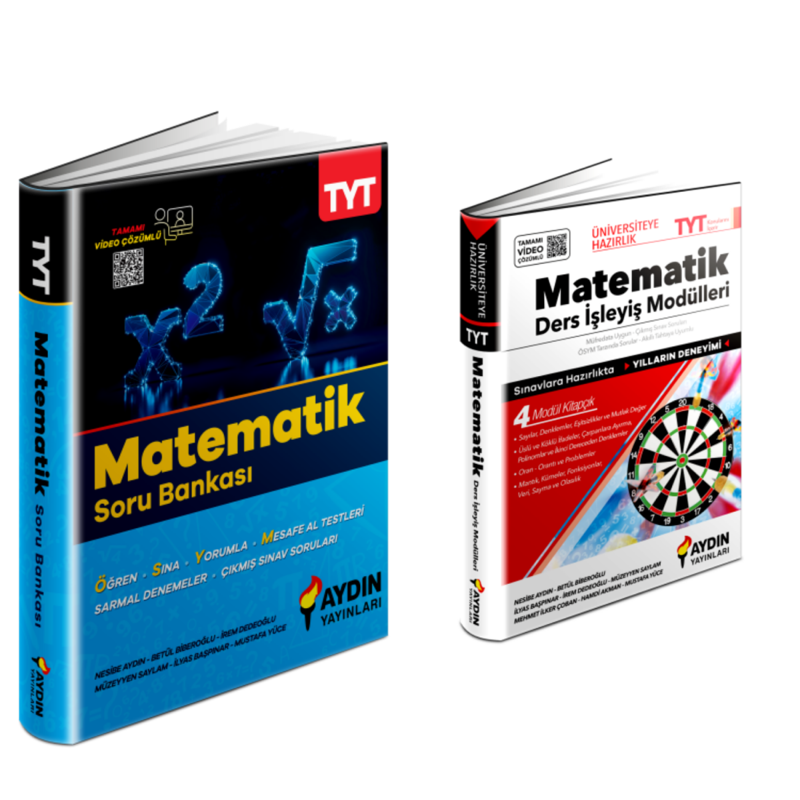 Aydın Yayınları    Tyt  Matematik Soru Bankası & Tyt Matematik Ders İşleyiş  Modülü
