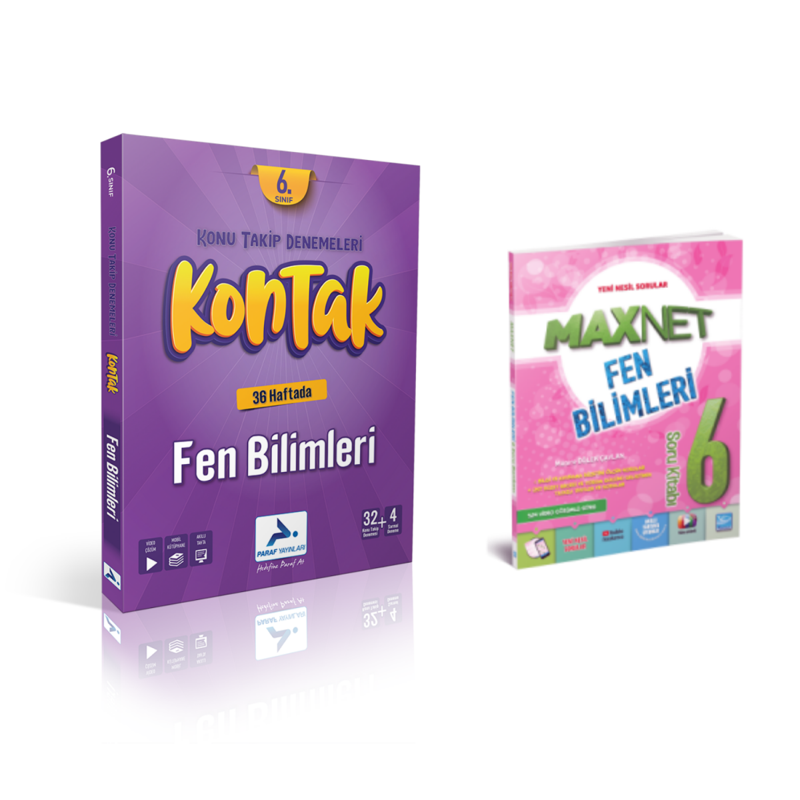 Paraf Yayınları 6.Sınıf Kontak Fen Bilimleri Deneme &  6.Sınıf Fen Bil. Soru Kitabı