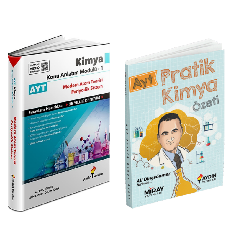 Aydın Yayınları Ayt  Kimya 1 Modülleri & Pratik Kimya Cep Özeti