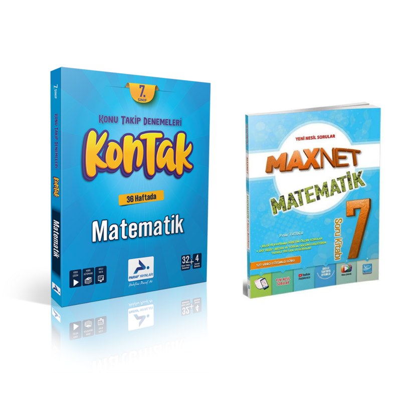 Paraf Yayınları 7.sınıf Kontak Matematik Deneme &  7.sınıf Matematik Soru Kitabı