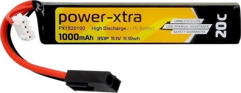 PX1520100 -3S1P- 11.1V 1000 mAh Li-Polymer Pil -20C