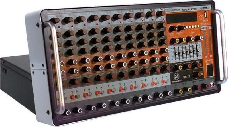 RM-12 Yüksek Kaliteli Rack Tipi Mixer 12 Kanal 2x550 Watt