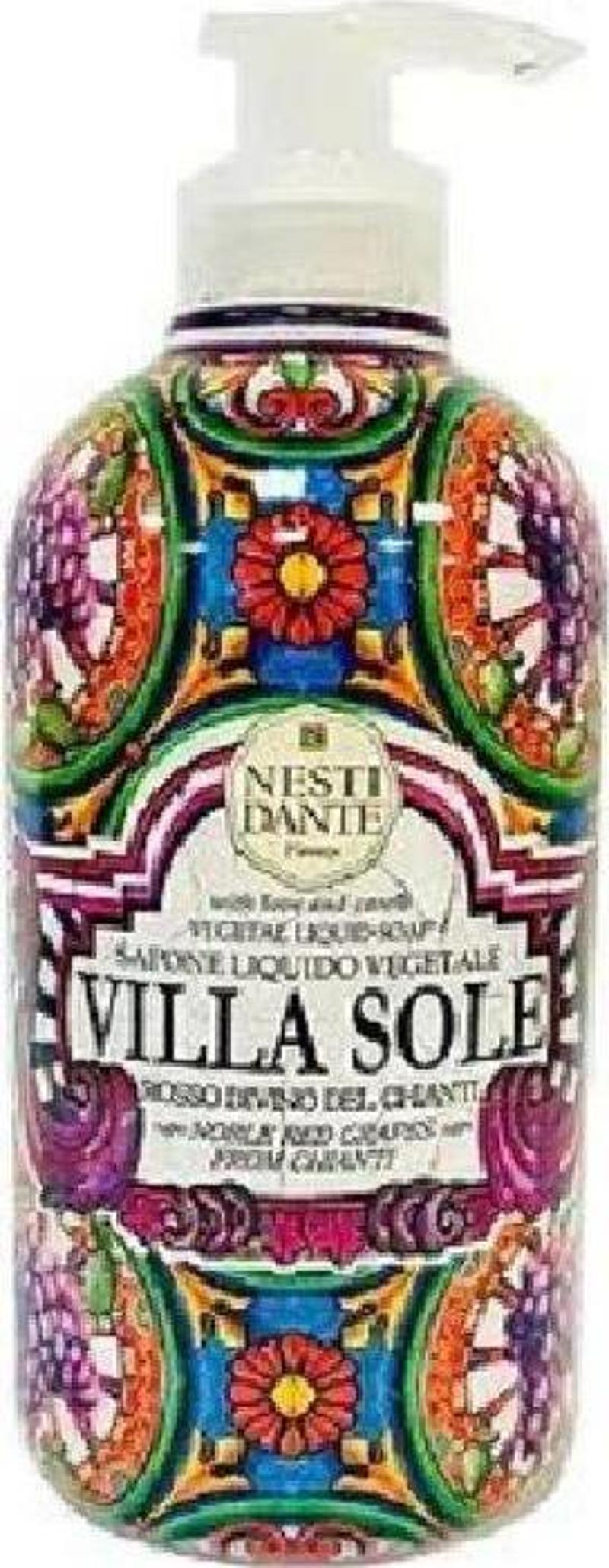 Villa Sole Rosso Divino Del Chianti Antiflamatuar ve Antioksidan Sıvı Sabun 500 Ml