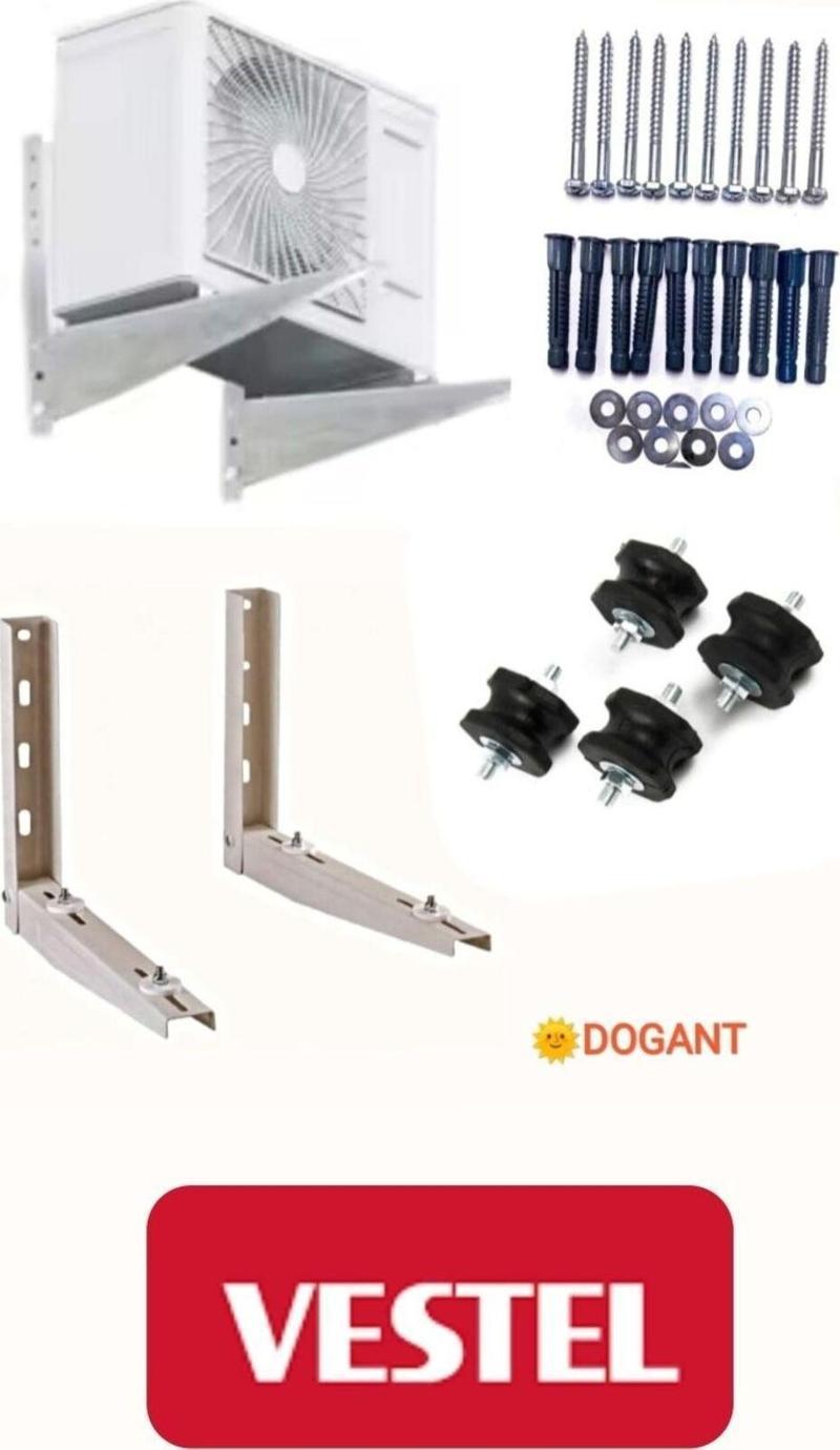 3m Vestel 12000 Btu ve 18000 Btu Dış Ünite Konsol Klima 50 Cm Ayak Takoz Vida Dubel