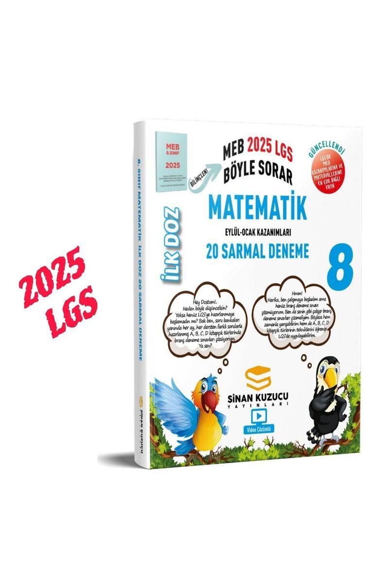 Sinan Kuzucu Yayınları 8. Sınıf Matematik İlk Doz Branş Deneme 