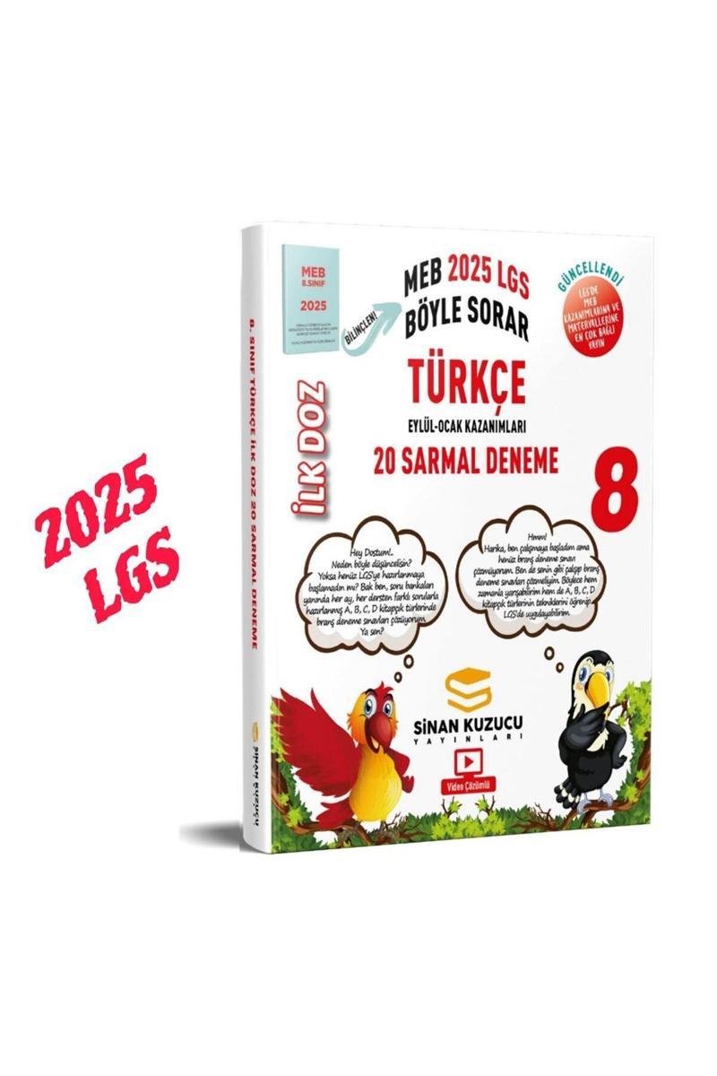 Sinan Kuzucu Yayınları 8. Sınıf Türkçe İlk Doz Branş Deneme 