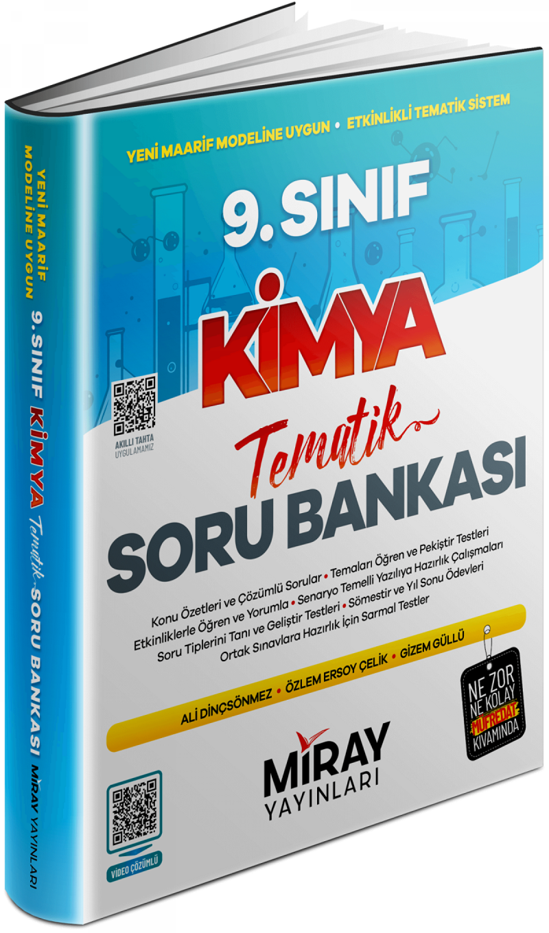 Miray Yayınları 9. Sınıf Kimya Tematik Konu Özetli Soru Bankası