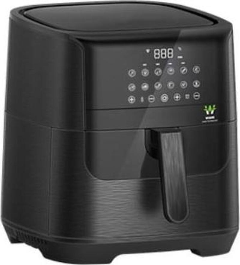 Buharlı Airfryer 7 lt Siyah Yağsız Fritöz HF-8851 DTW SİYAH