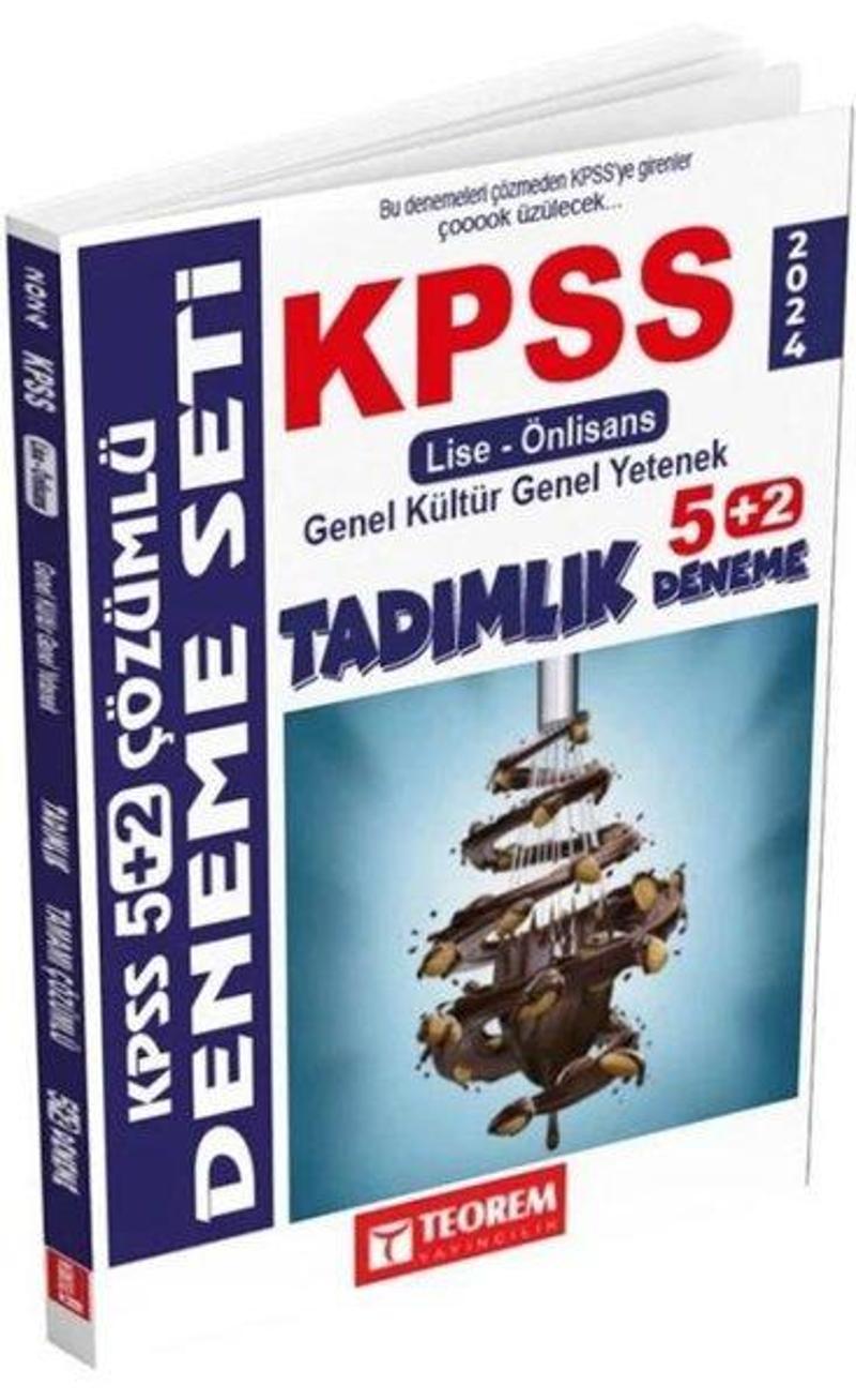 KPSS 2024 Lise Ön Lisans Tadımlık 5 + 2 Deneme