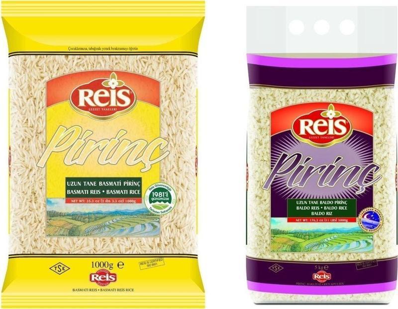 Kalitesiyle Buluşan Lezzet Ikili: 5 Kg Gönen Baldo Pirinci Ve 1 Kg Basmati Pirinci