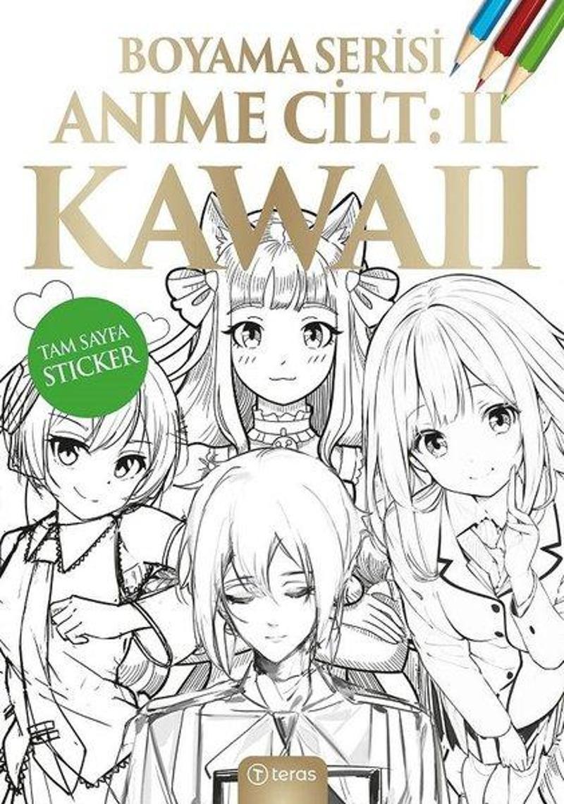 Teras Kitap Anime Boyama Cilt 2 - Kawaii - Kolektif