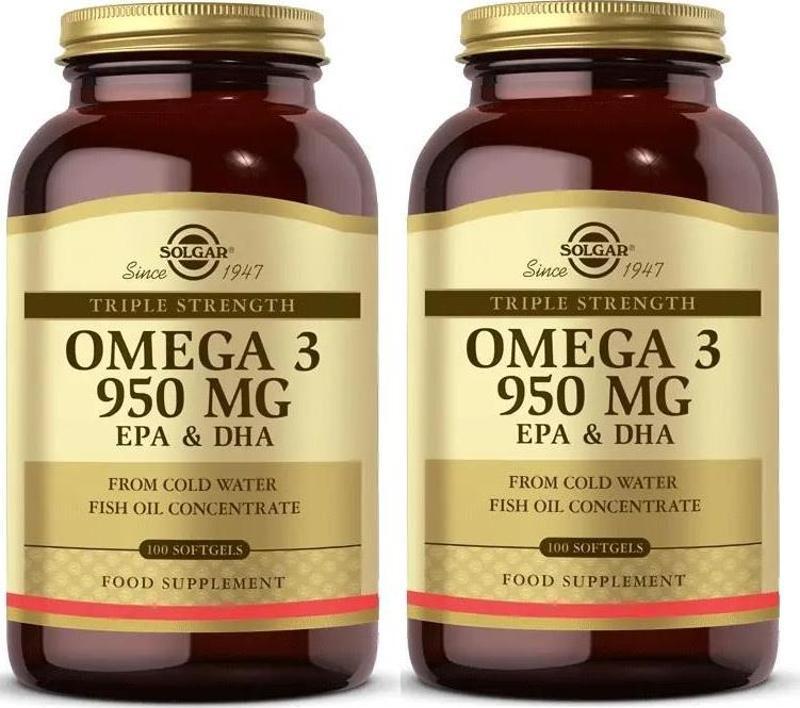 Omega-3 950 mg 100 Kapsül 2 Adet