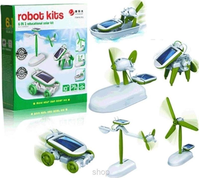 Güneş Enerjili Robot Oluşturma Seti (6 in 1)